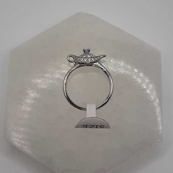 R818 Sterling Silver Genie Lamp Ring - Fragrant Jewels - Picture 7 of 9